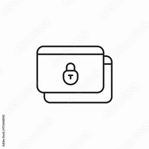 websites lock icon sign vector
