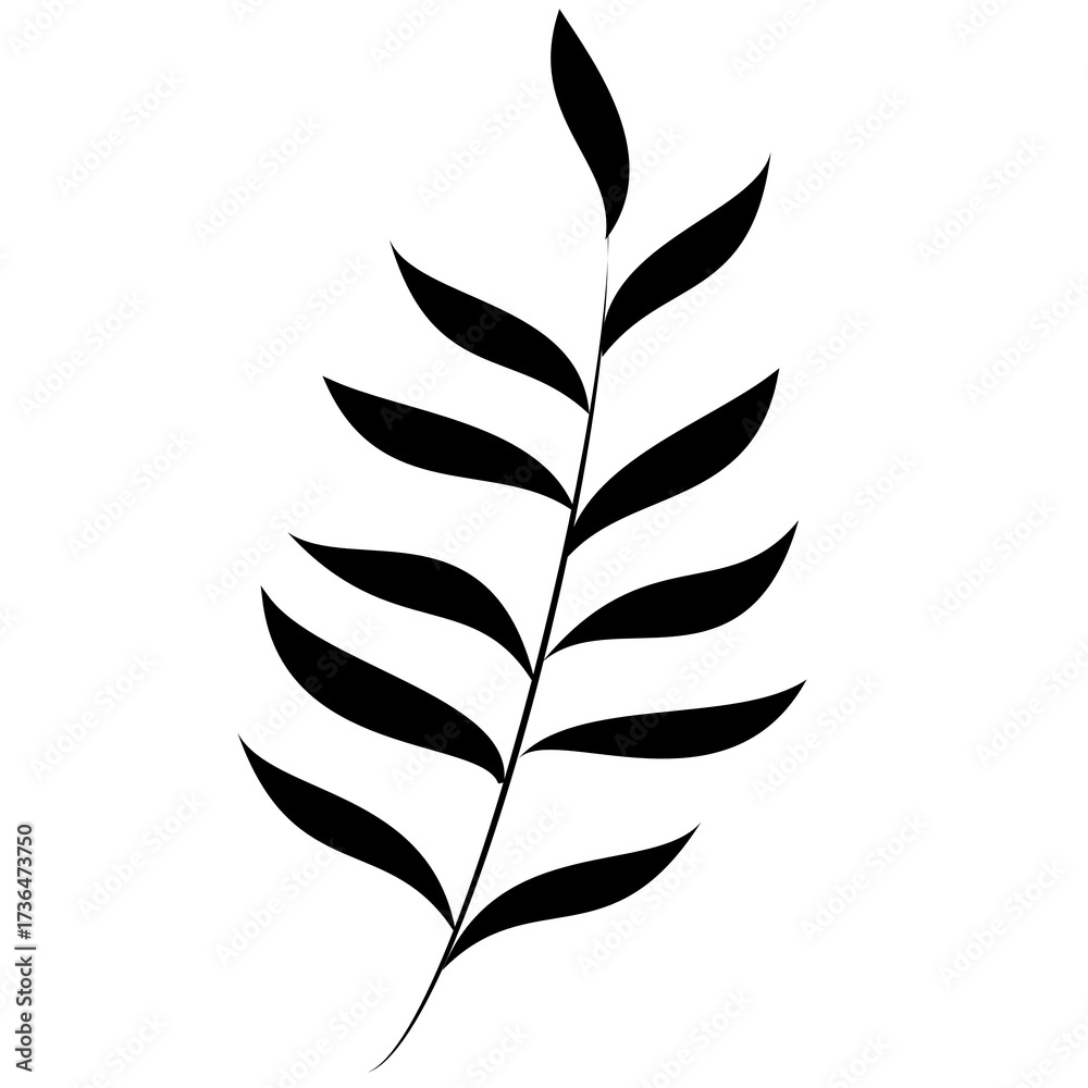 Obraz premium Boho style leaf design