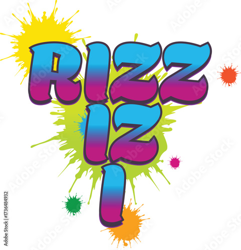 Rizz IZ I - Funny Viral Slang  design