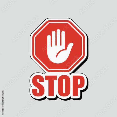 stop, sign, warning, symbol, safety, caution, traffic, alert, red, octagon, road, notice, prohibition, regulation, hazard, danger, control, instruction, forbidden, restriction, attention, prevent, sig