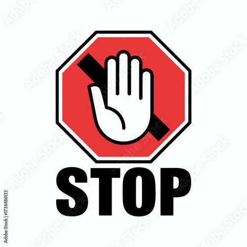 stop, sign, warning, symbol, safety, caution, traffic, alert, red, octagon, road, notice, prohibition, regulation, hazard, danger, control, instruction, forbidden, restriction, attention, prevent, sig