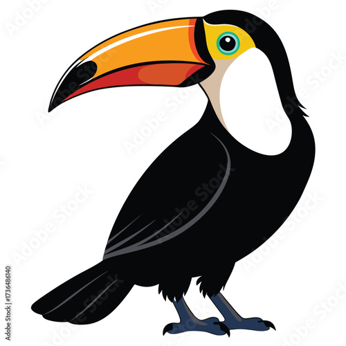 Colorful Toucan Bird Illustration for Nature Lovers colorful toucan bird