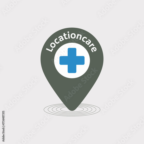 logo, design, medical, healthcare, hospital, clinic, gps, location, pin, marker, map, navigation, service, care, cross, emergency, health, doctor, nurse, wellness, aid, pharmacy, technology, mobile, t
