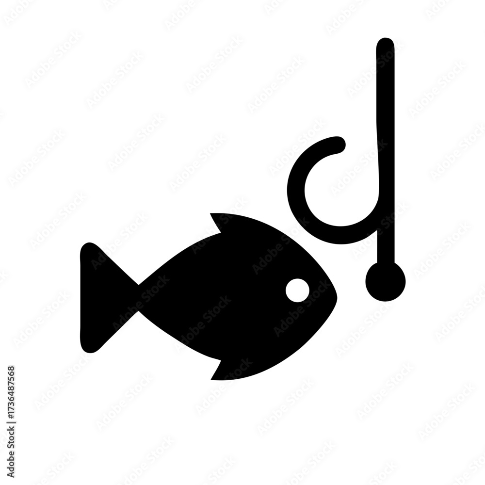 Fototapeta premium black and white fish