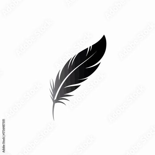 feather, quill, plume, soft, light, delicate, nature, bird, wing, elegant, silhouette, art, symbol, icon, graphic, minimal, smooth, gentle, air, writing, creativity, poetic, classic, natural, curve, d