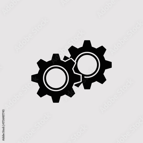 Interlocking Gears Logo, Gear, Cog, Mechanism, Machine, Industry, Engineering, Automation, Mesh, Sync, Process, System, Drive, Sprocket, Factory, Manufacturing, Precision, Technology, Mechanical, Tool