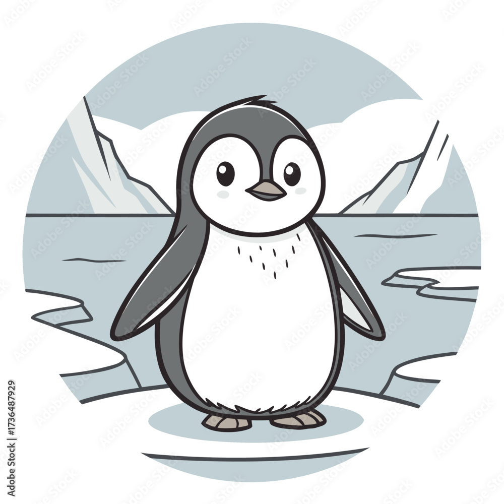 Fototapeta premium Penguin, Animal, Bird, Arctic, Wildlife, Cute animal, National day, Cold, Nature, Antarctic (5).eps