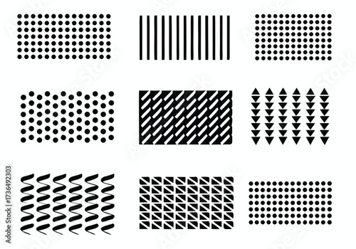 Abstract shape set design. Decoration set. Element design set.

