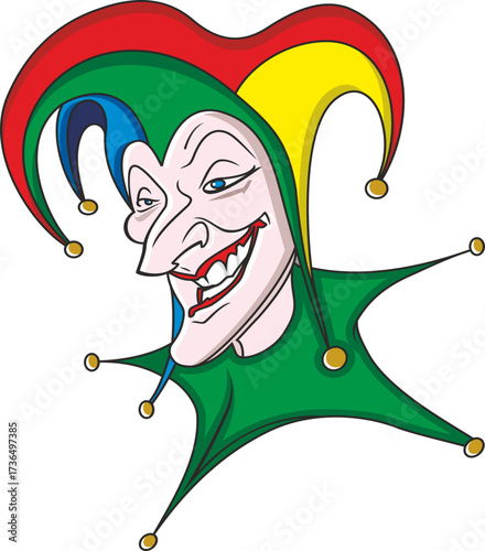 funny clown with a ball