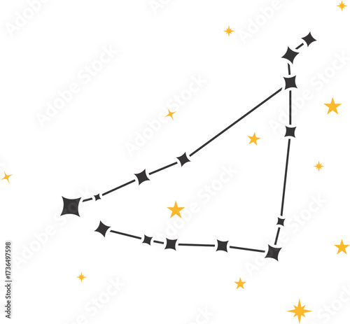 vector illustration of a magic wand