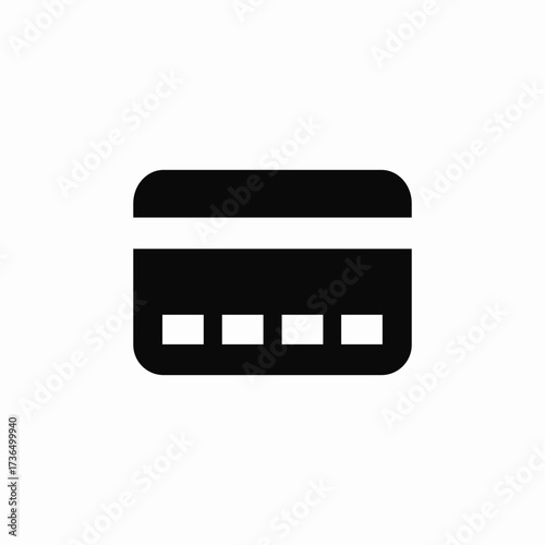 bank card icon sign vector