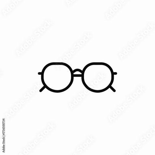 eyeglasses optic icon sign vector