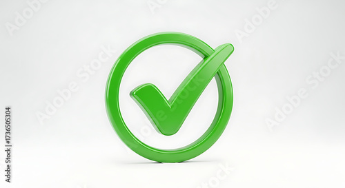 Green check mark inside a circle on white background Free Download Green check mark inside a circle on white background - GFXLoad