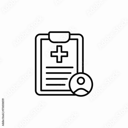 medical documents clipboard icon sign vector