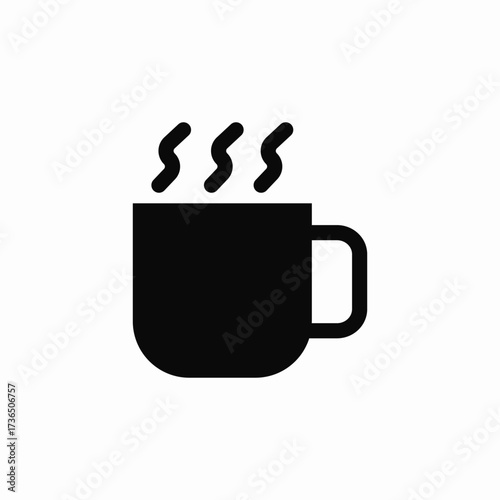 mug cup coffee tea icon sign vector