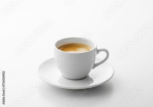 Wallpaper Mural A white cup of espresso coffee isolated on white background Torontodigital.ca