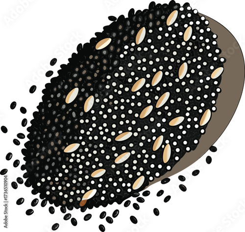 Acai Berry Smooth Sphere – Single Glossy Fruit Vector Illustration”