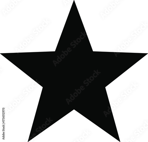 Shiny silver star icon on a black background perfect for Christmas or an award decoration symbol design