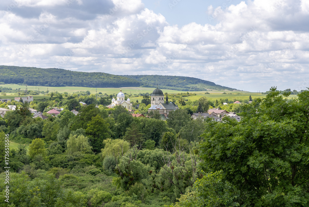 Obraz premium Summer landscape in the sunny day