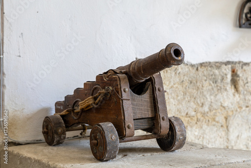 Old cannon in the fortress