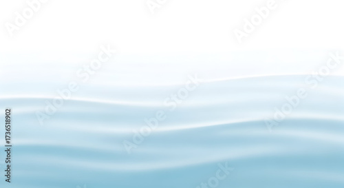 Abstract image of soft blue waves against a white background.