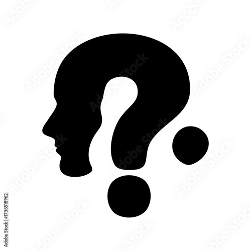 The Thinking Mind Question Mark, representing the concept of doubt and uncertainty