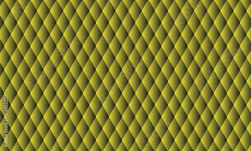 Vector art of yellow diamond pattern with a textured, reptilian appearance