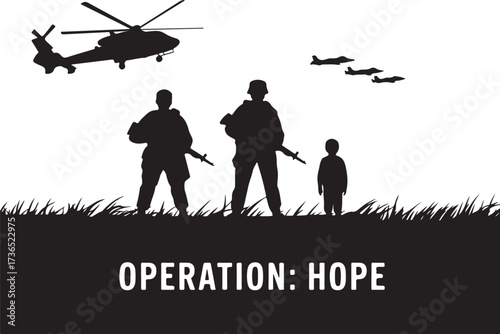 Soldiers provide hope to child, military support