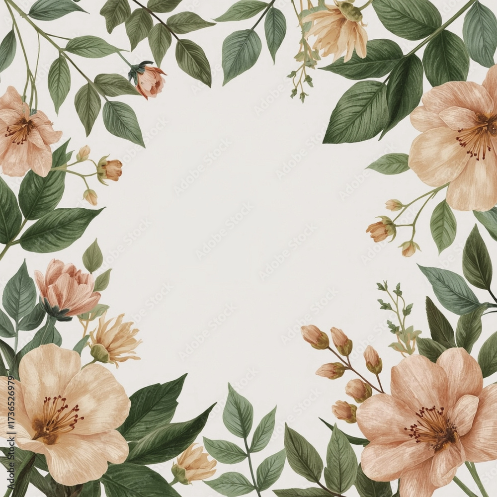 Naklejka premium abstract floral background
