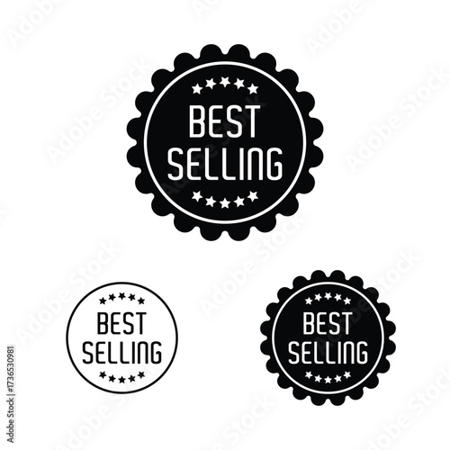 Preferred designs for best selling labels on products. As a logo for good selling with gold color design. Best Seller 2025 Vector. Best seller badge with laurel wreath. Bestseller icon design.