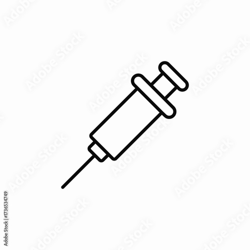 syringe injection icon sign vector