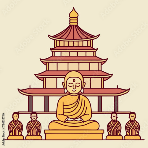 Mahayana, Buddhism, Buddha, Dharma, Temple, Meditation, Religious festival, Asian culture, Spirituality (11).eps