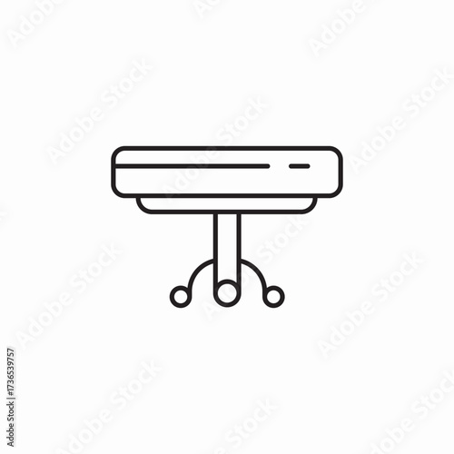 round table icon sign vector