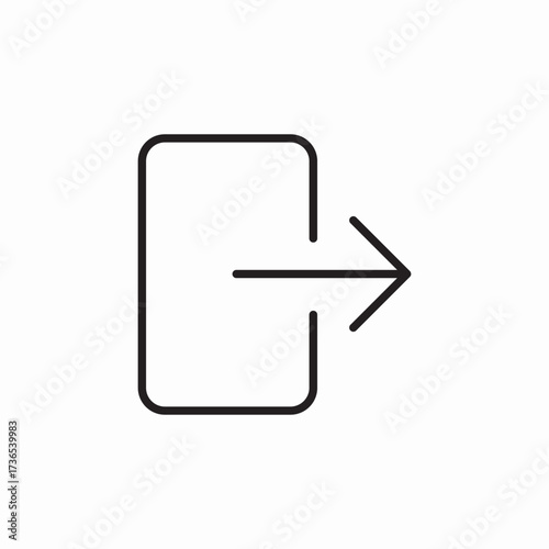 sign out icon sign vector