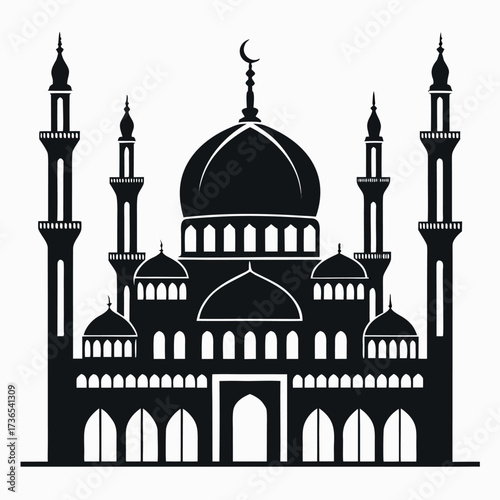 black-colour-mosque-silhouette-vector-illustration (3).eps