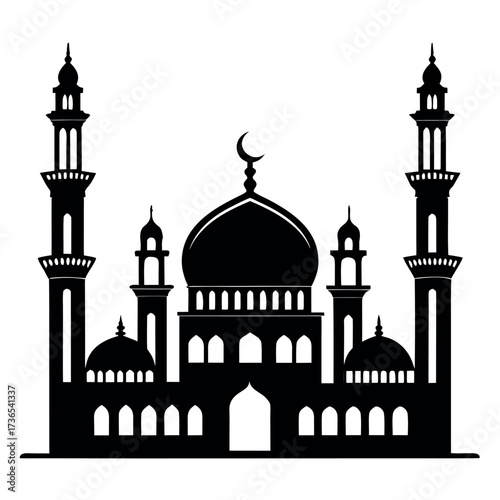 black-colour-mosque-silhouette-vector-illustration (4).eps