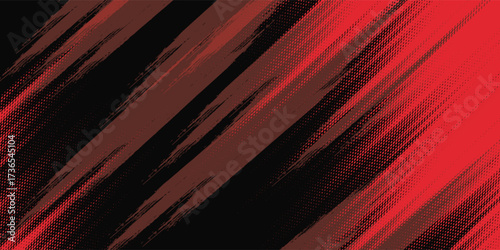 Halftone dots red and blue color pattern gradient grunge texture background. Dot pop art comic sport style vector illustration. grunge vector dots