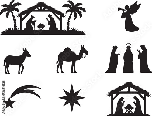 Sacred Christmas Nativity silhouettes inspire holiday joy