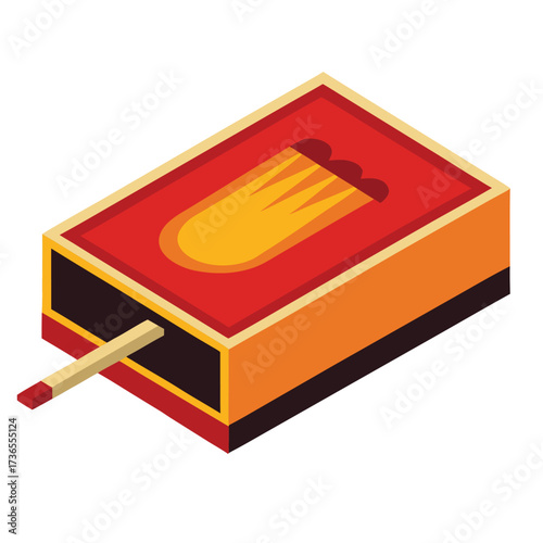 matches on a white background