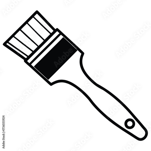 paint brush vector illustration