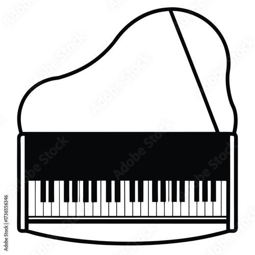 piano keys vector illustration