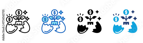 Business Incubator icon Multi Style Vector Illustration
