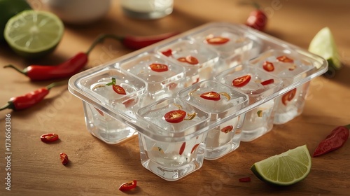 DIY Chili & Lime Ice Cubes – Spicy and Zesty Cooking Prep
