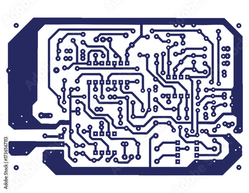 electronic printed circuit diagram