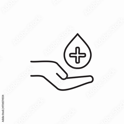 blood care icon sign vector
