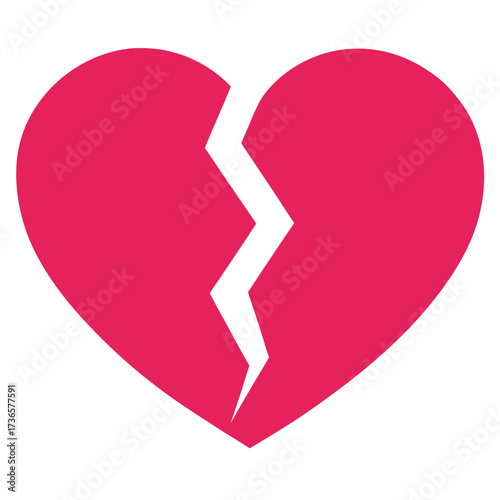 Broken heart symbol love relationship