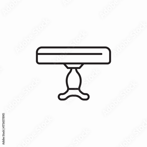 round table icon sign vector