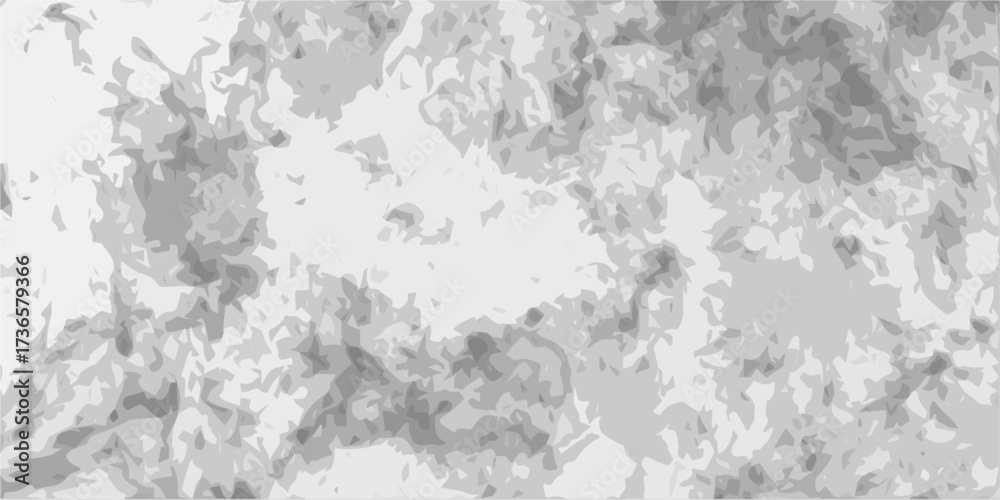 Fototapeta premium White stone background Abstract texture for your design, postcard, invitation. Dark shapes splattered against a white backdrop, creating a visually stimulating and unique pattern. Back flat stucco