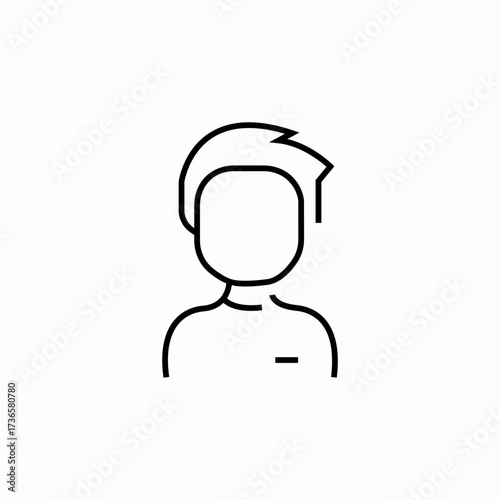 boy employee icon sign vector