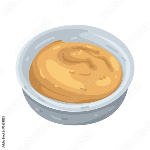 Illustration of Bowl of Sushi Dipping Sauce